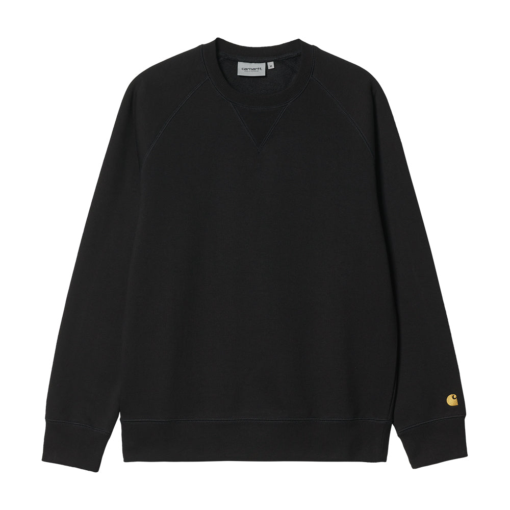 Carhartt Wip I026383 00F XX Chase Sweat Black gold