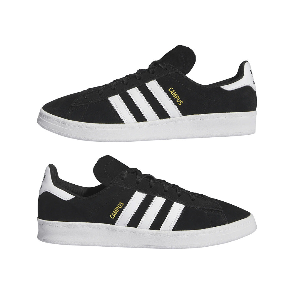adidas Skateboarding adidas SKATEBOARDING CAMPUS ADV SHOES // CORE BLACK / CLOUD WHITE / CLOUD WHITE