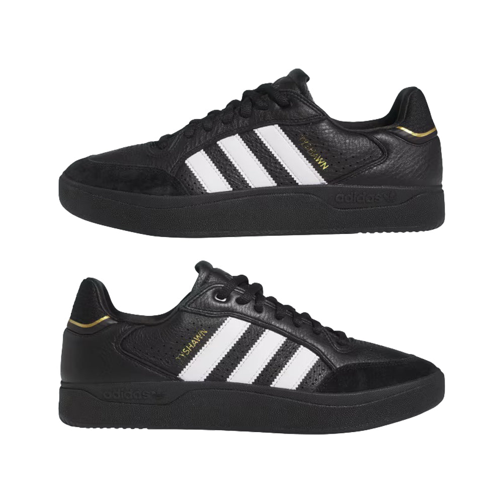 adidas skateboarding ie3124 tyshawn low shoes core blackcloud whitegold metallic