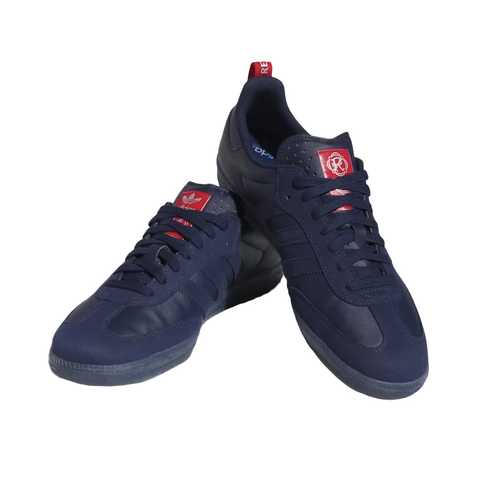 adidas skateboarding orchard x new england revolution samba adv shoes night indigonight indigosilver metallic