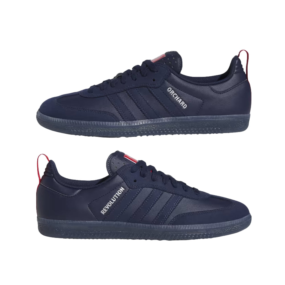 adidas skateboarding orchard x new england revolution samba adv shoes night indigonight indigosilver metallic