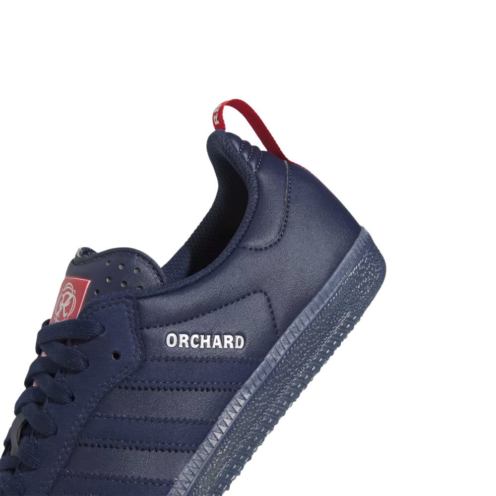 adidas skateboarding orchard x new england revolution samba adv shoes night indigonight indigosilver metallic