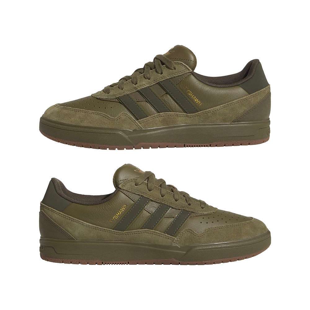 adidas skateboarding jq1132 tyshawn shoes olive strata shadow olive gum
