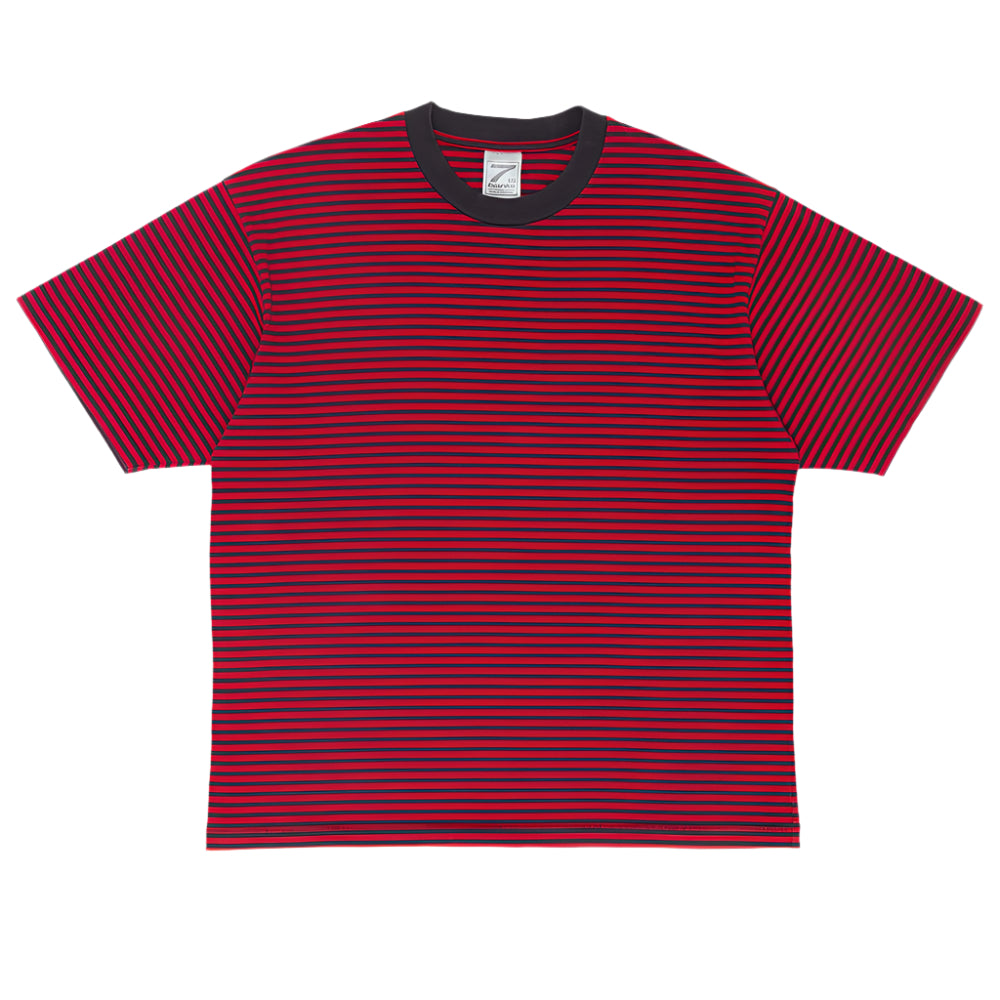 b7anks 7b stbr stripe tee black red