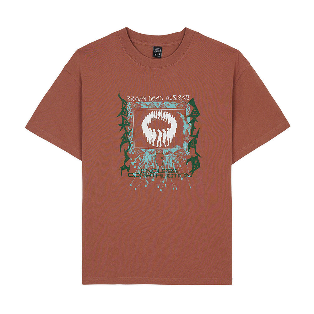 BRAIN DEAD BRAIN DEAD ENDLESS CONSTRUCTION T-SHIRT // NUTMEG