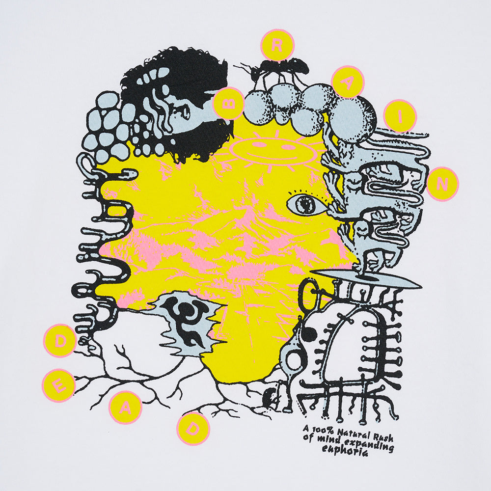 brain dead bdf25t0o0046 euphoria t shirt white
