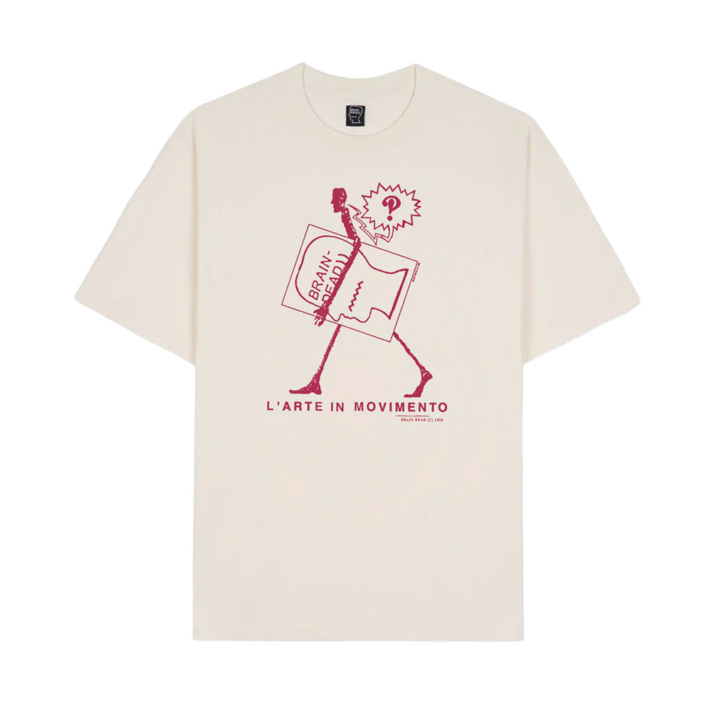 brain dead bdp25t00o044 movimento t shirt cream