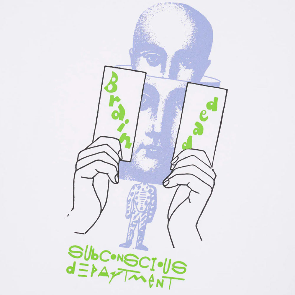 brain dead bdp25too0044 subconscious t shirt white