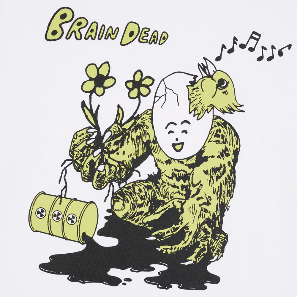 brain dead bds25t000o44 nuclear evolution t shirt white