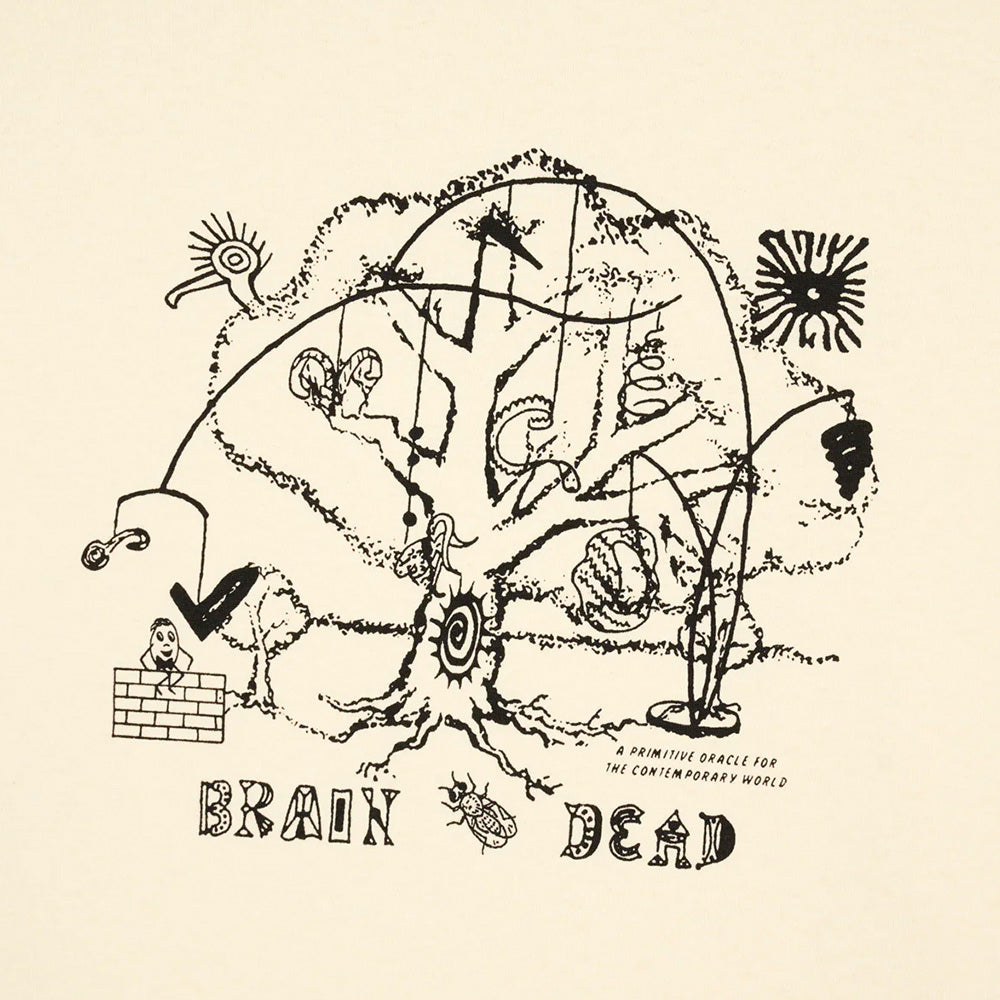 BRAIN DEAD BRAIN DEAD ORACLE T-SHIRT // NATURAL