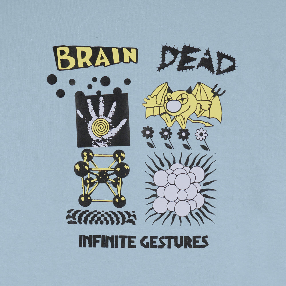 brain dead t00003837bl infinite gestures t shirt slate