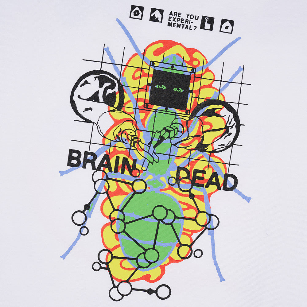 brain dead t00003843wh future sounds t shirt white