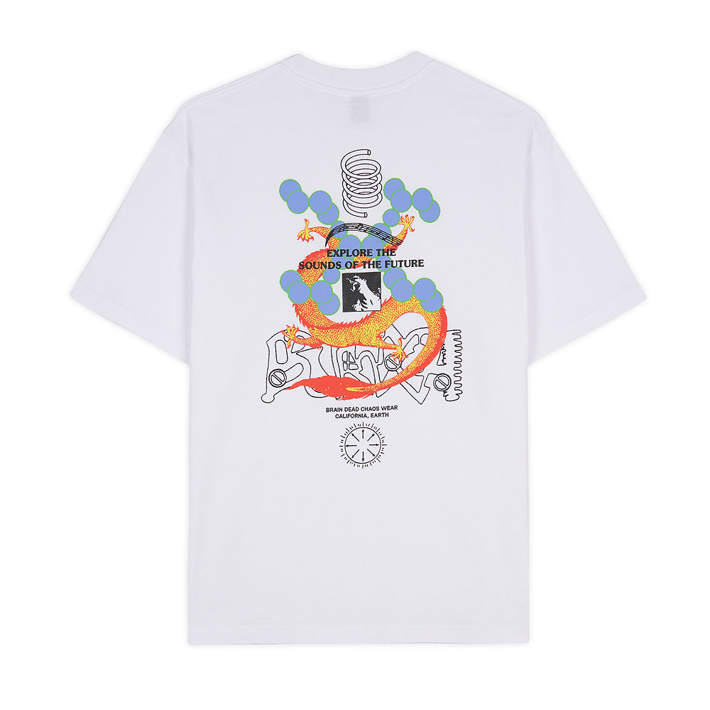 brain dead t00003843wh future sounds t shirt white