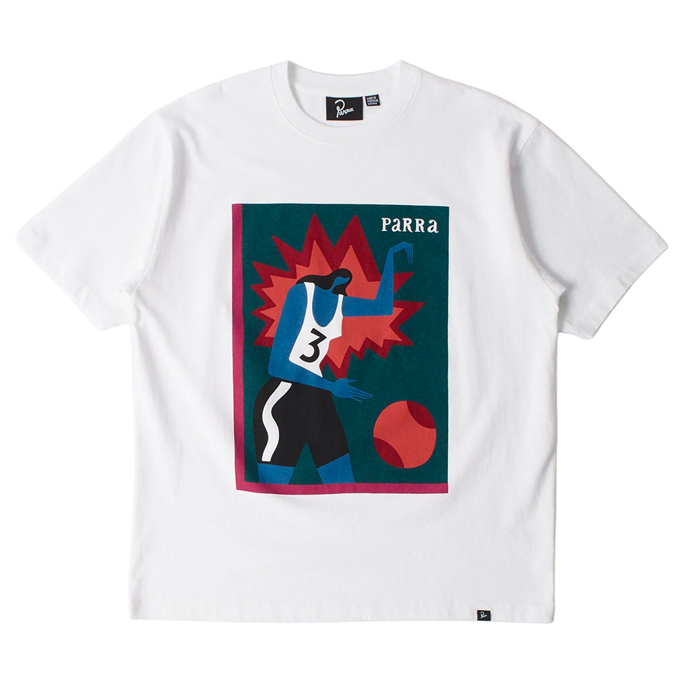 BY PARRA BASEKETBALL T-SHIRT // WHITE