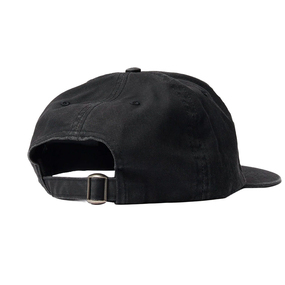 BY PARRA BY PARRA 1976 LOGO 6 PANEL HAT // BLACK