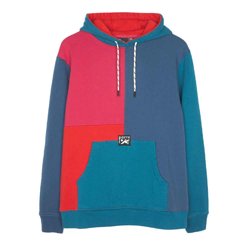 by parra 42870 colorblocked hooded sweatshirt multi