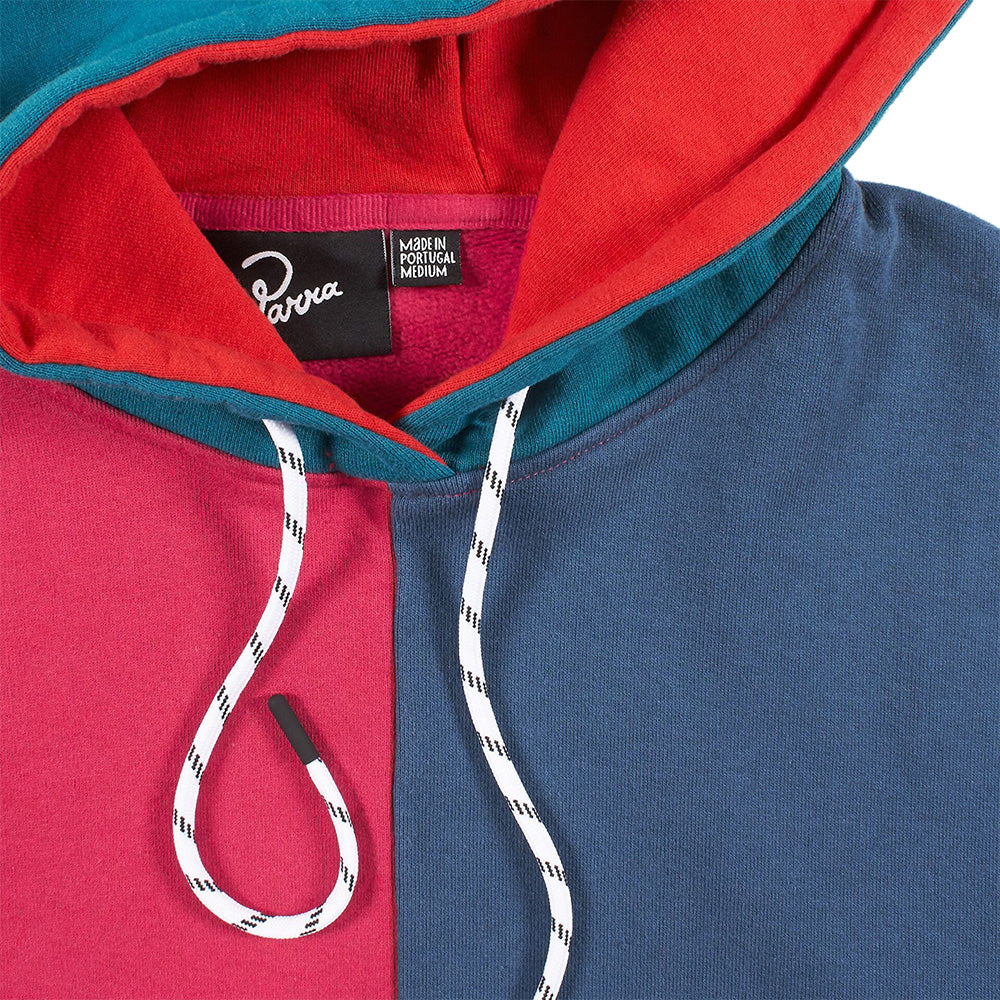 by parra 42870 colorblocked hooded sweatshirt multi