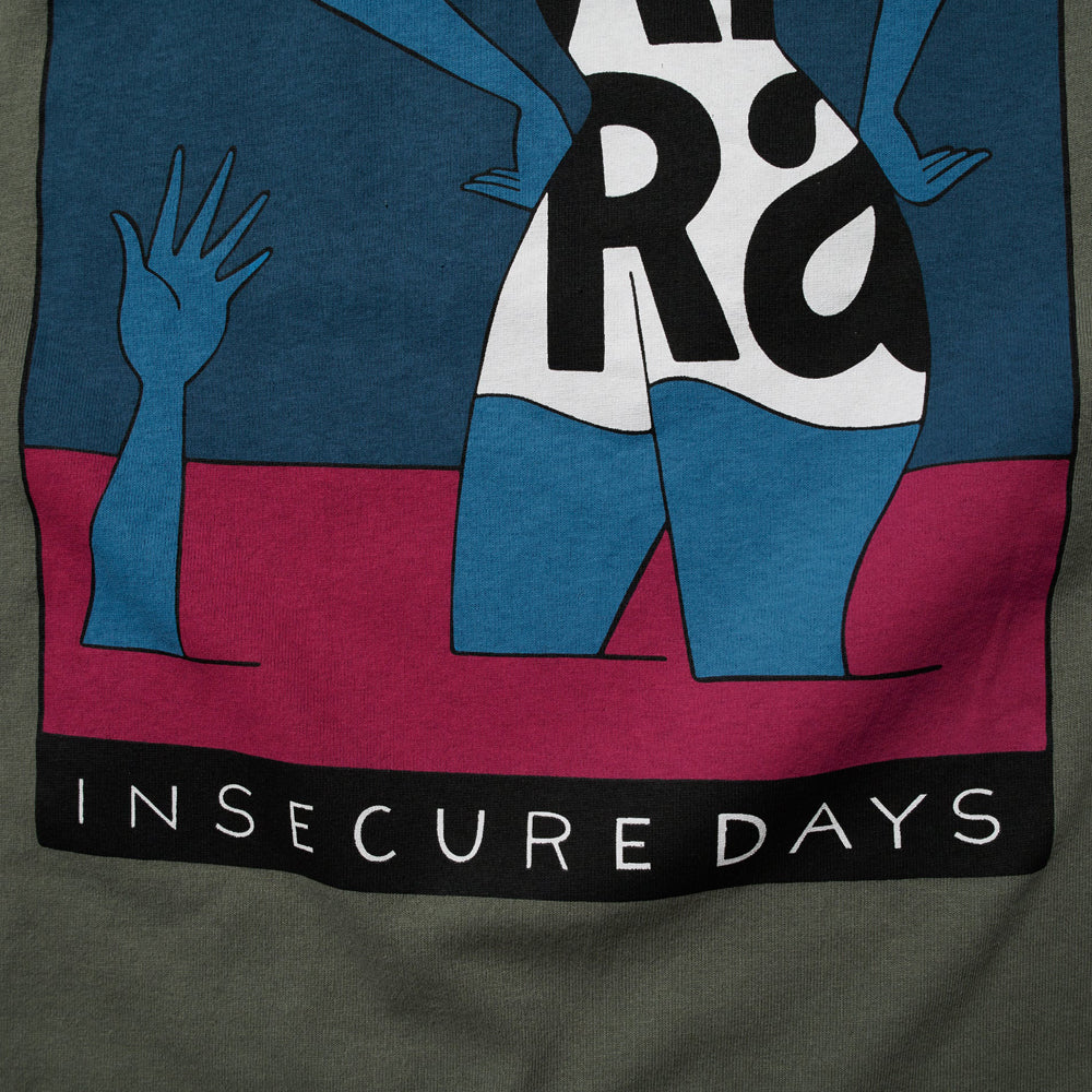 by parra 50201 insecure days t shirt greyish green