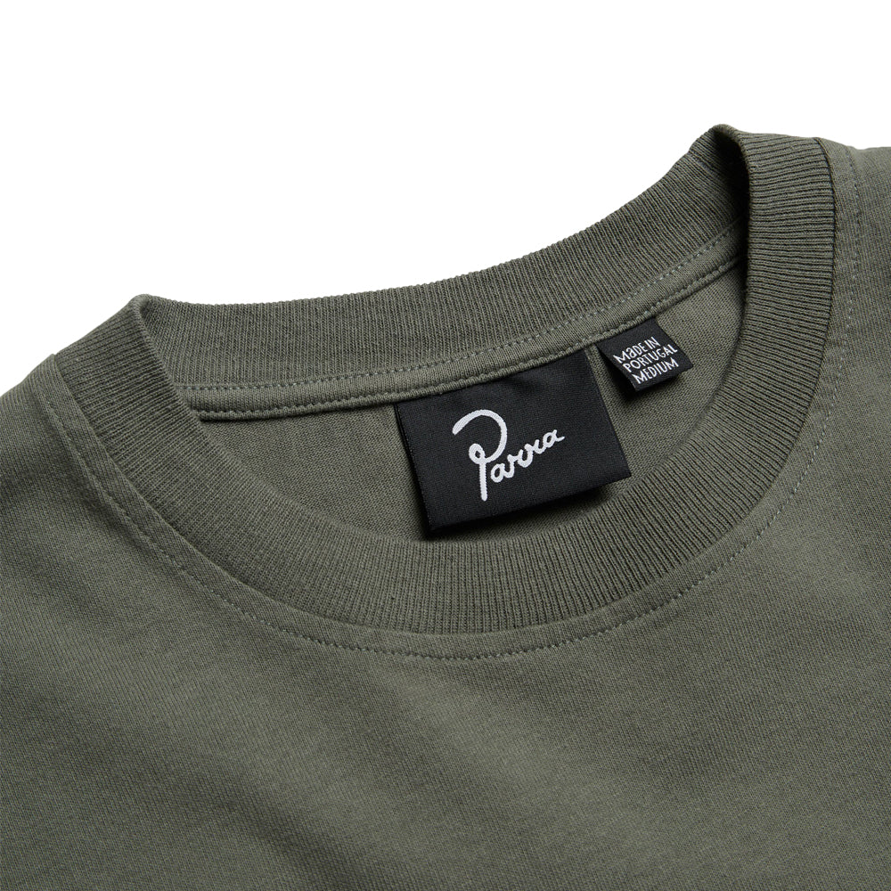 by parra 50201 insecure days t shirt greyish green
