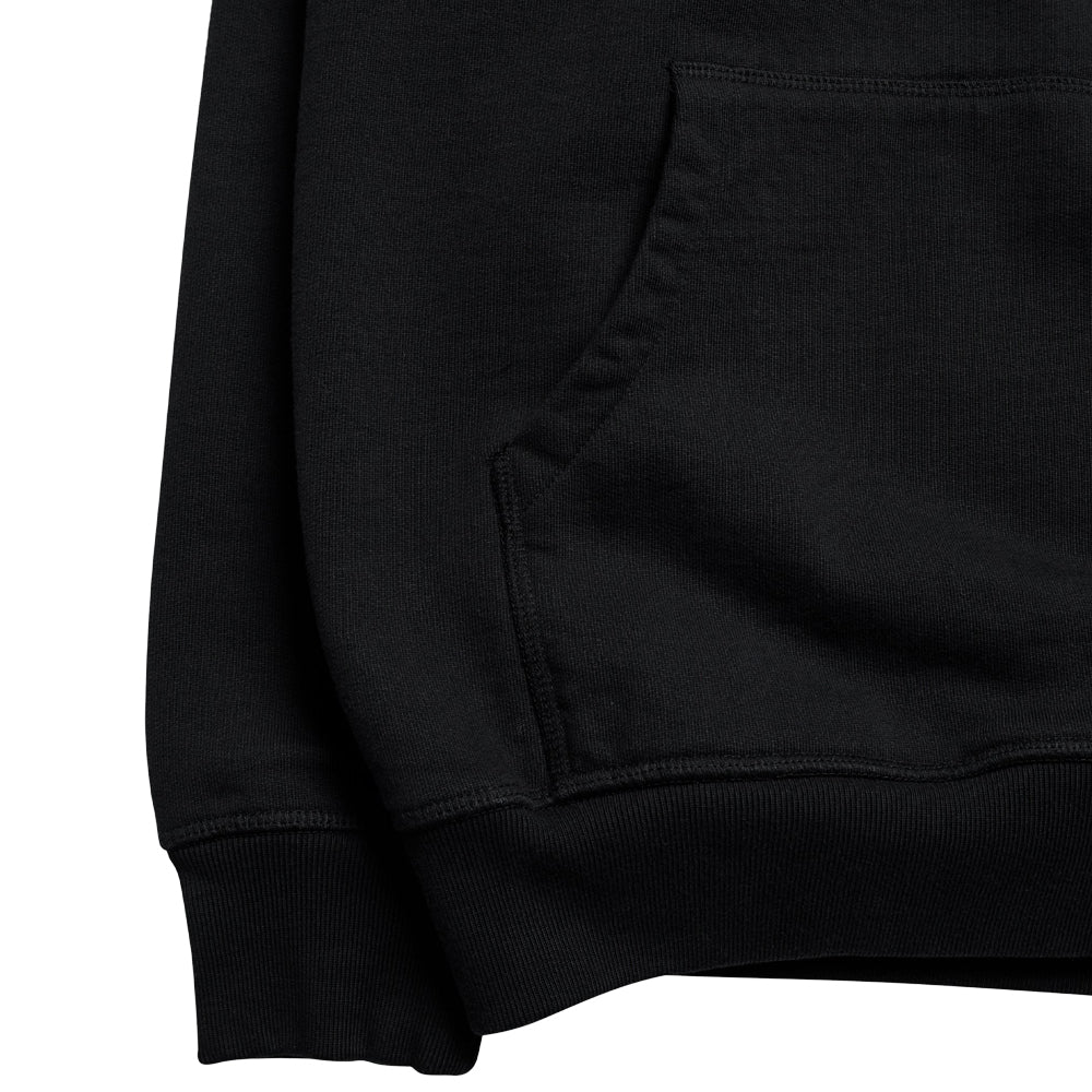 by parra 50226 script logo hooded sweatshirt black