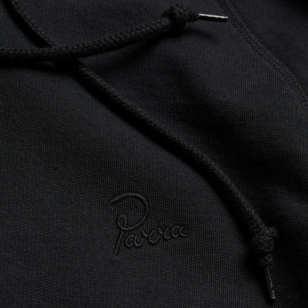 by parra 50226 script logo hooded sweatshirt black