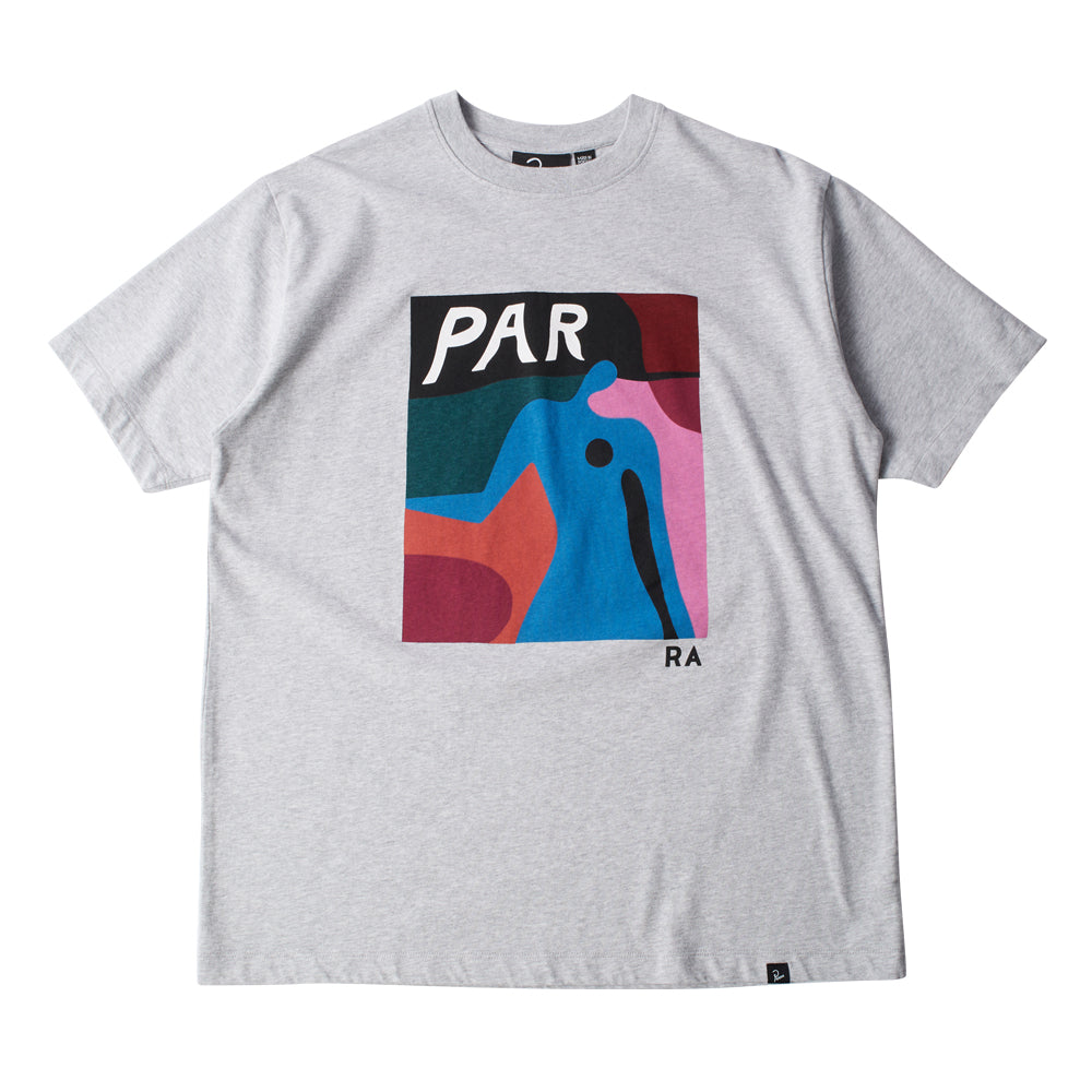 by parra 51100 ghost caves t shirt heather grey