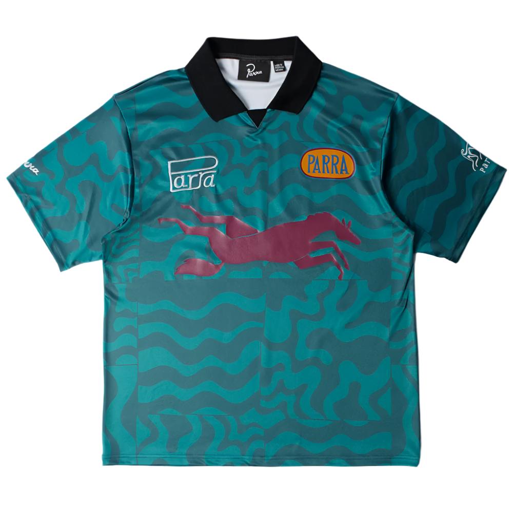 by parra 52102 sport flage polo shirt deep sea green