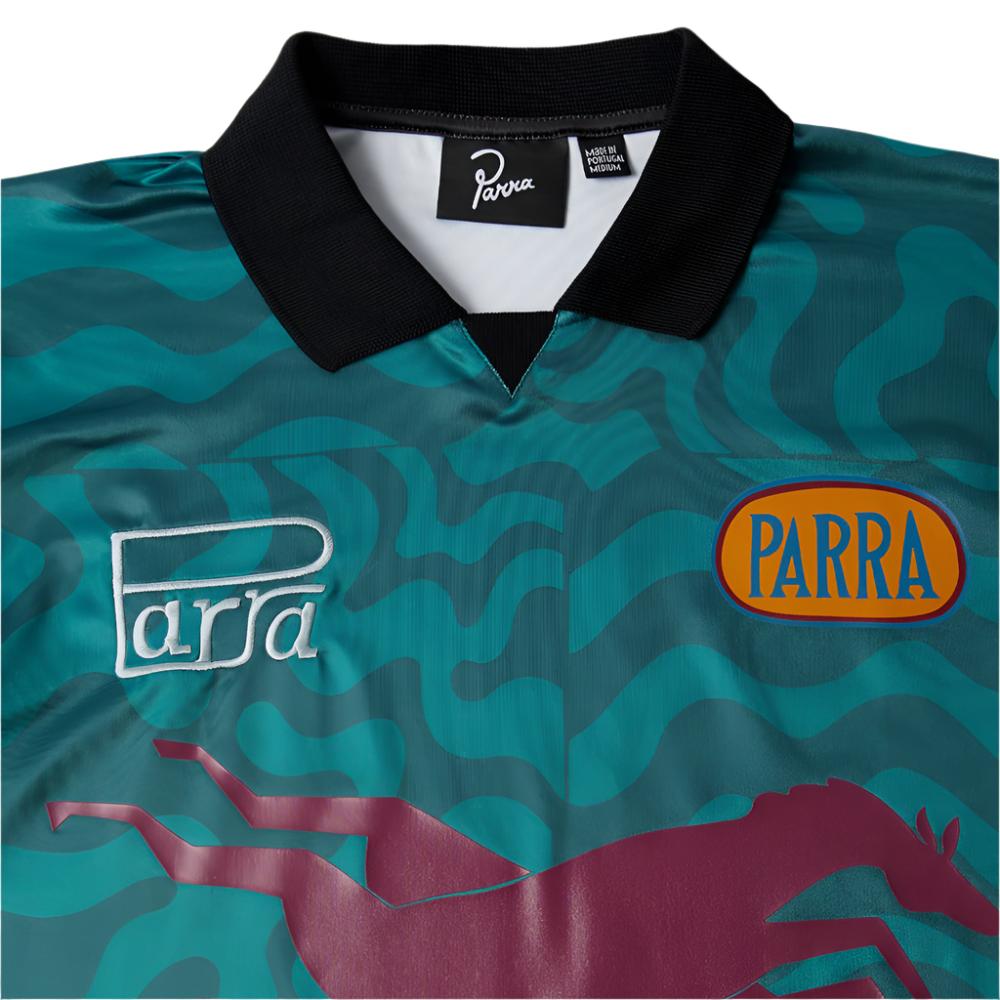 by parra 52102 sport flage polo shirt deep sea green