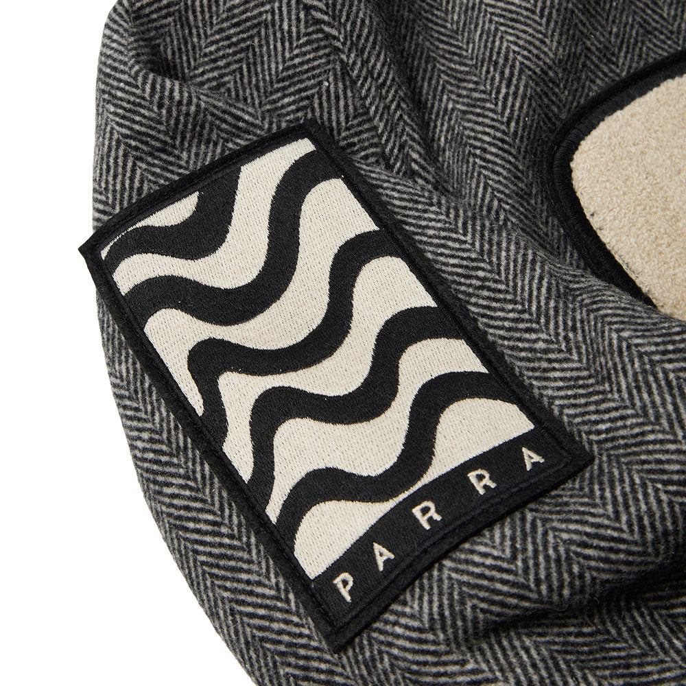 by parra 52240 rounded par varsity jacket dark grey