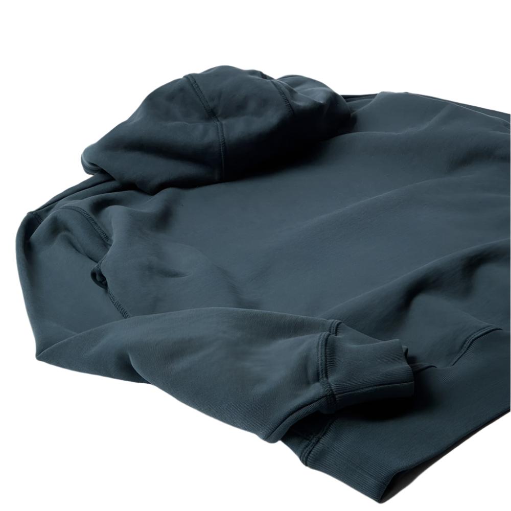 by parra 52425 oval logo hooded sweatshirt washed blue