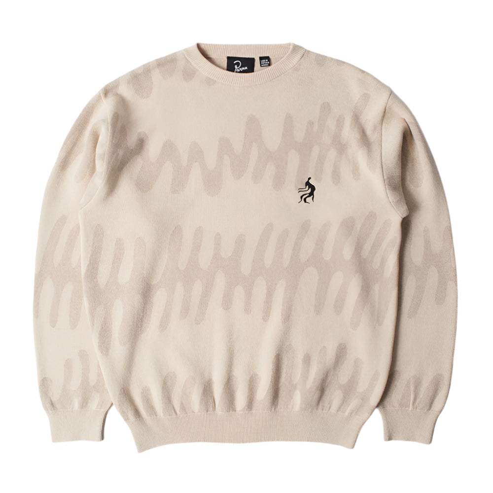 by parra 53117 static stalker knitted pullover sand