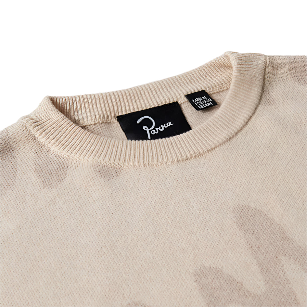 by parra 53117 static stalker knitted pullover sand