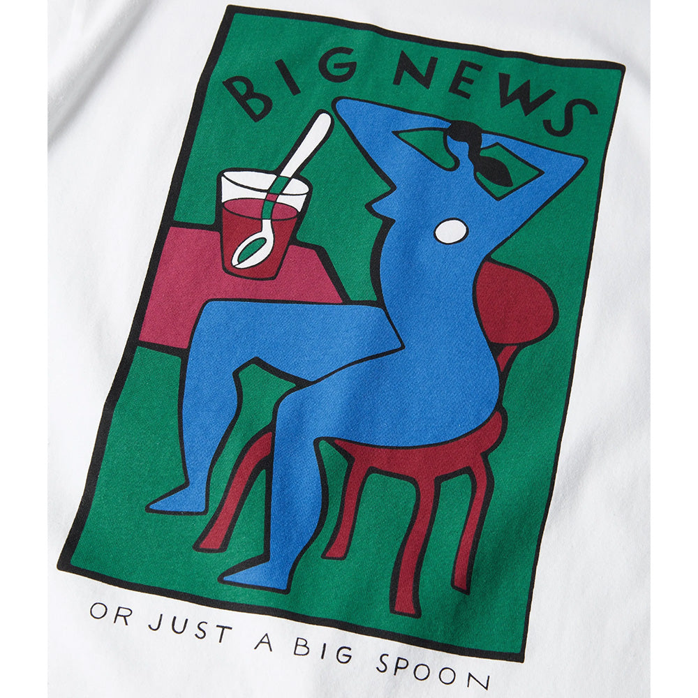 by parra 53200 big news t shirt white