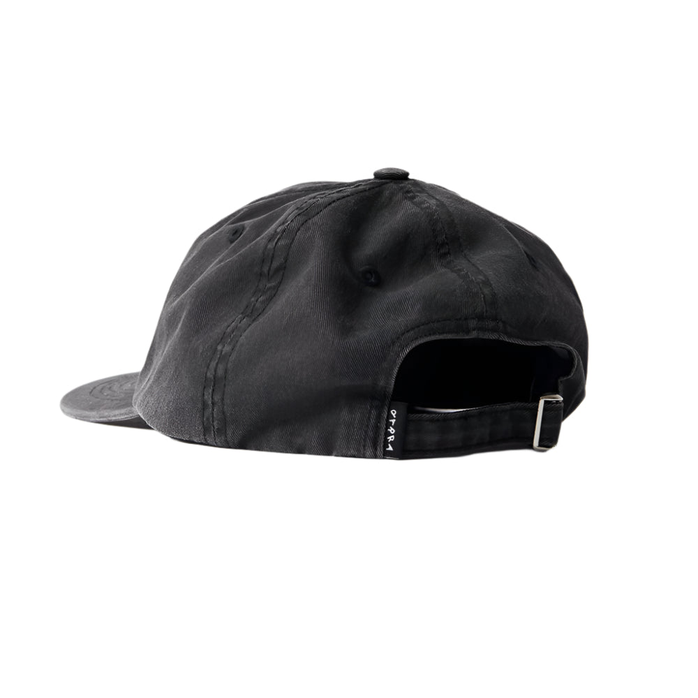 by parra 53275 scripted 6 panel hat washed black