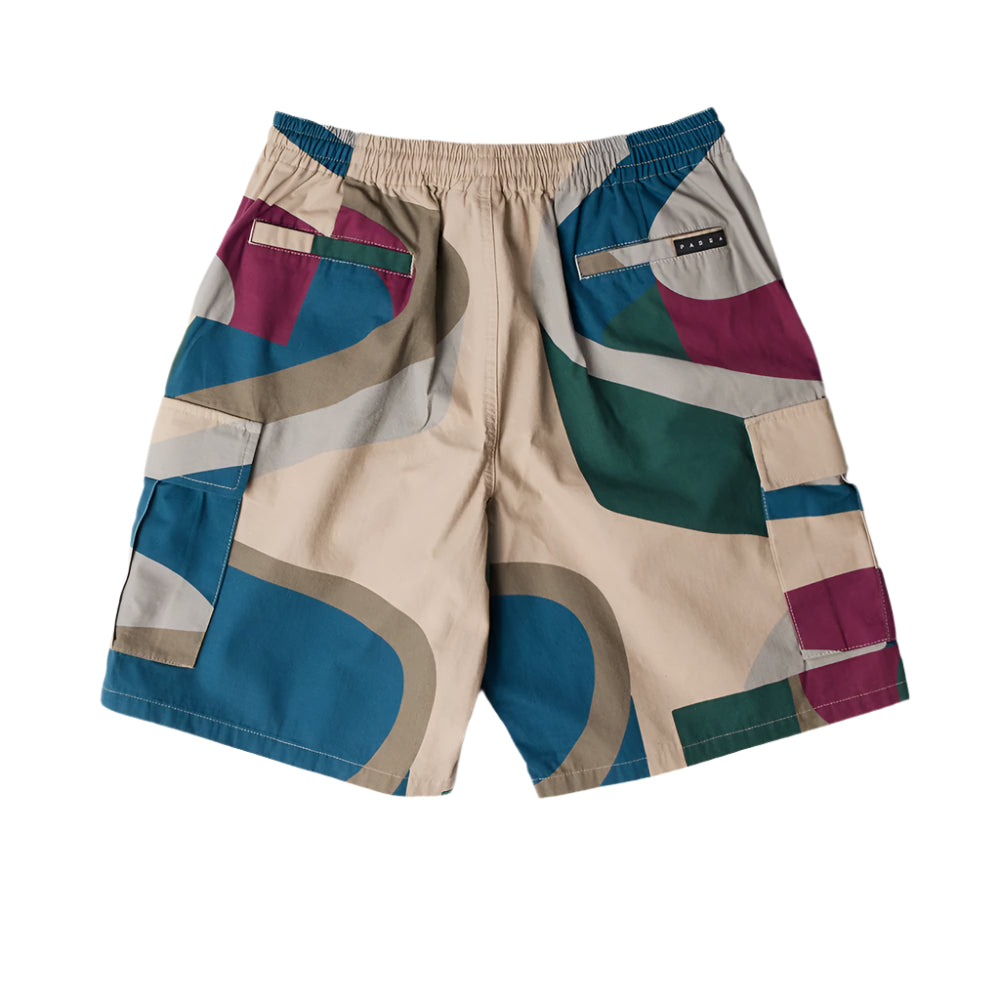 by parra 53345 the wall camo shorts sand
