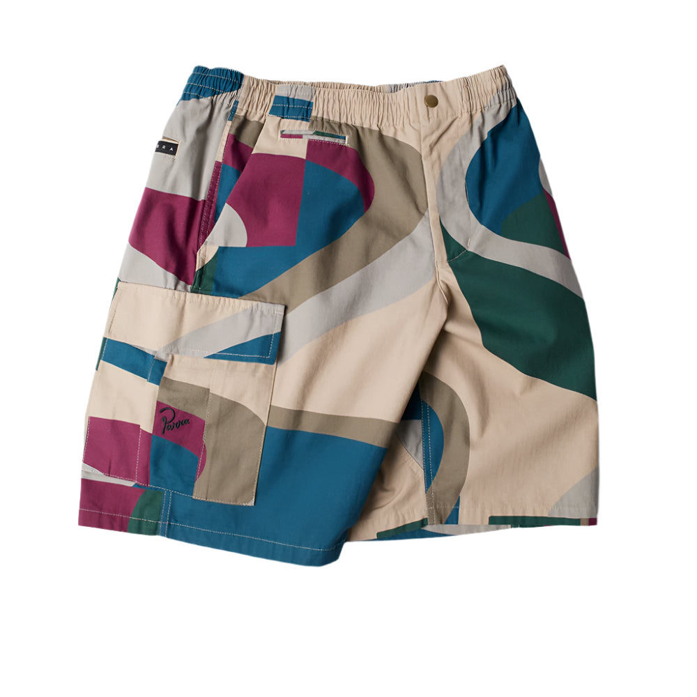 by parra 53345 the wall camo shorts sand