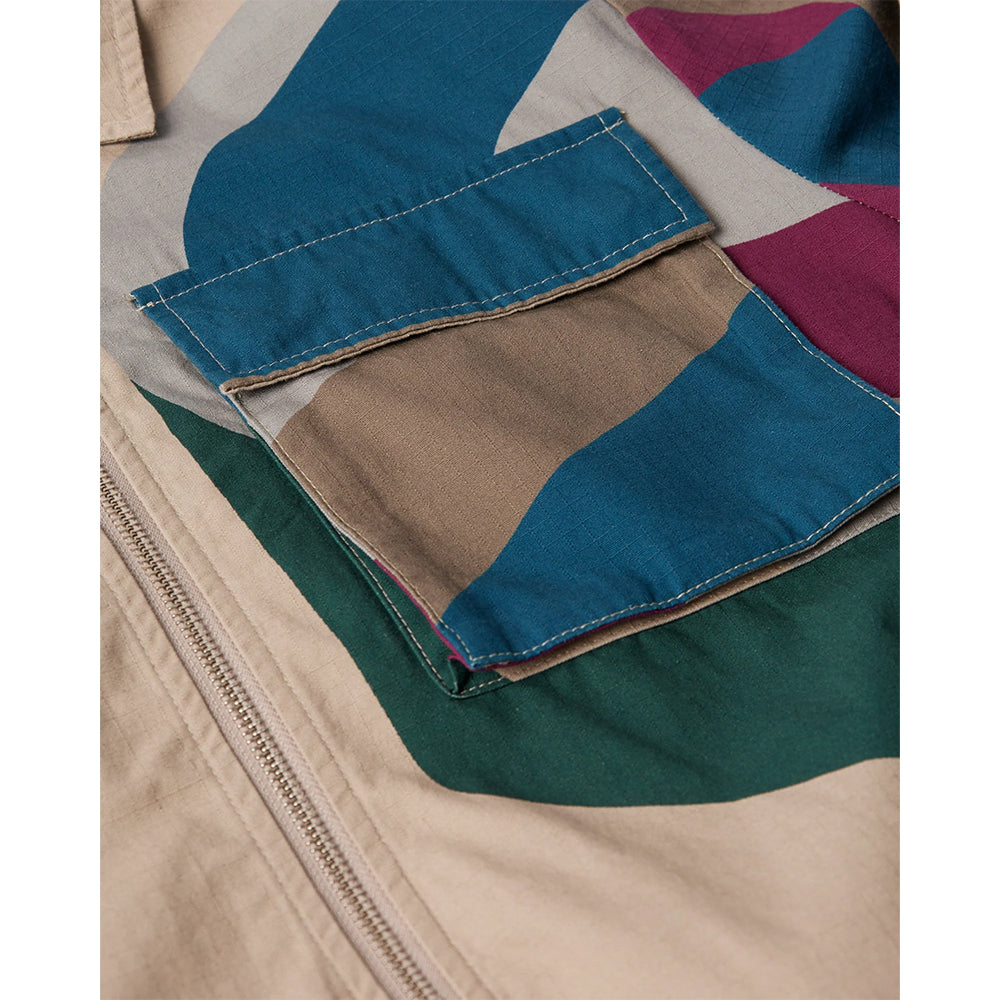 by parra 53350 the wall camo jacket sand