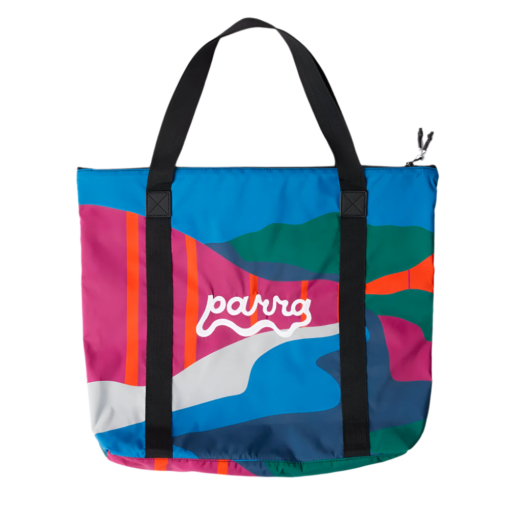 by parra 53360 the festival fence tote bag blue