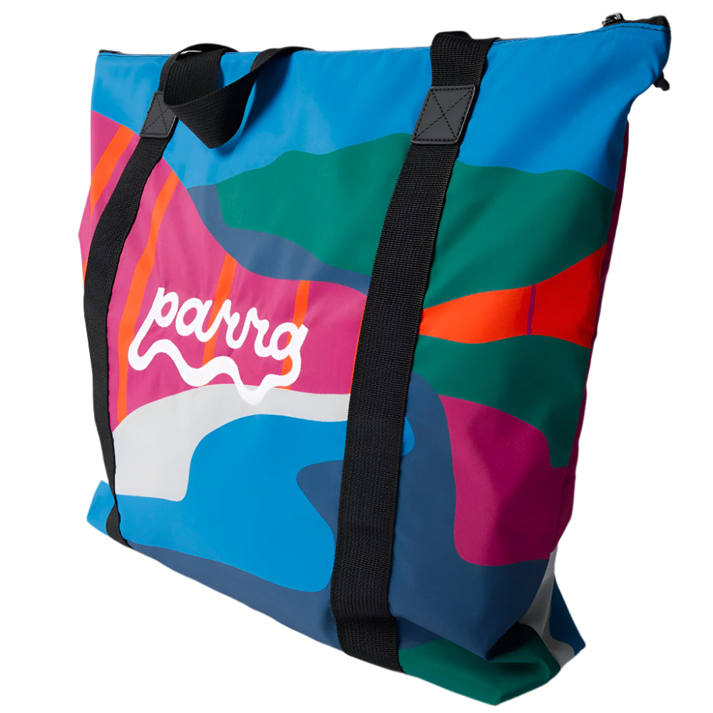 by parra 53360 the festival fence tote bag blue