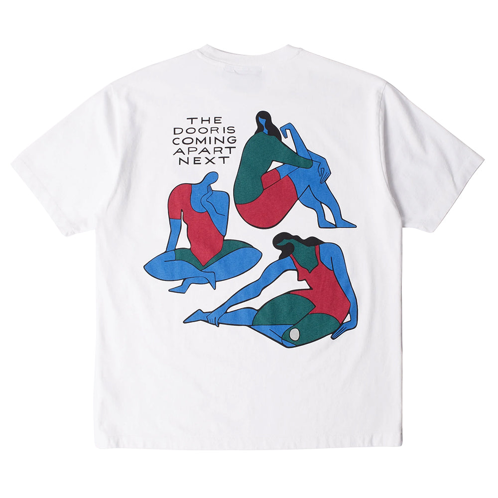 by parra 53400 the broken door t shirt white