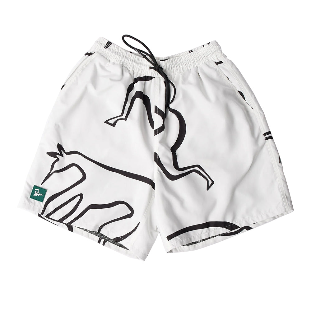 by parra 53445 yoga walks swim shorts white