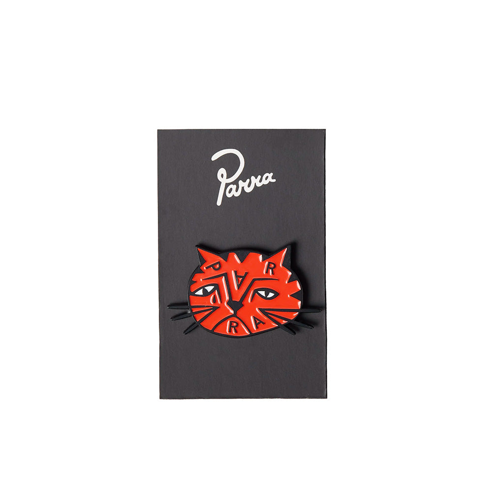 by parra 53566 sad cat enamel pin orange