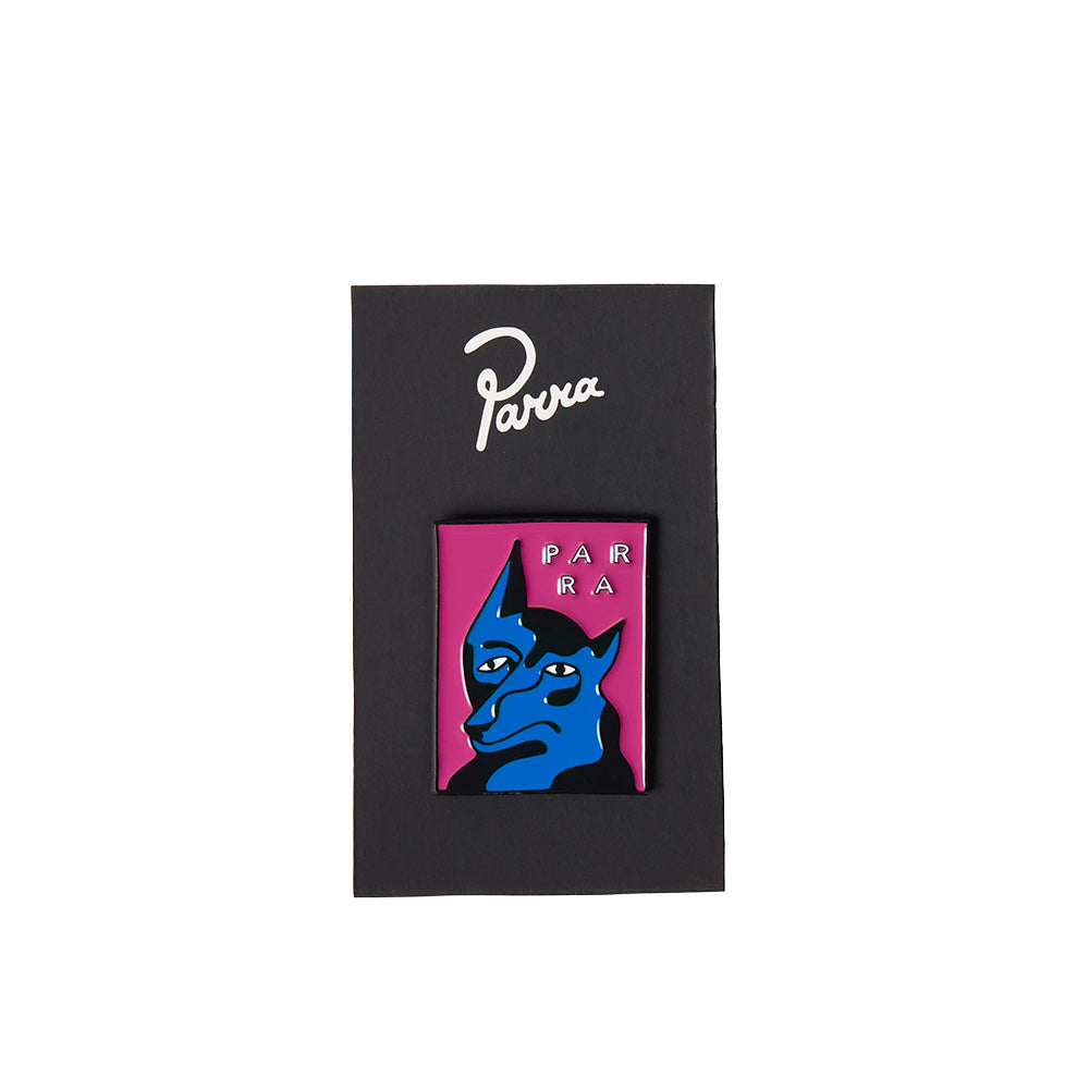 by parra 53567 dogface enamel pin washed magenta