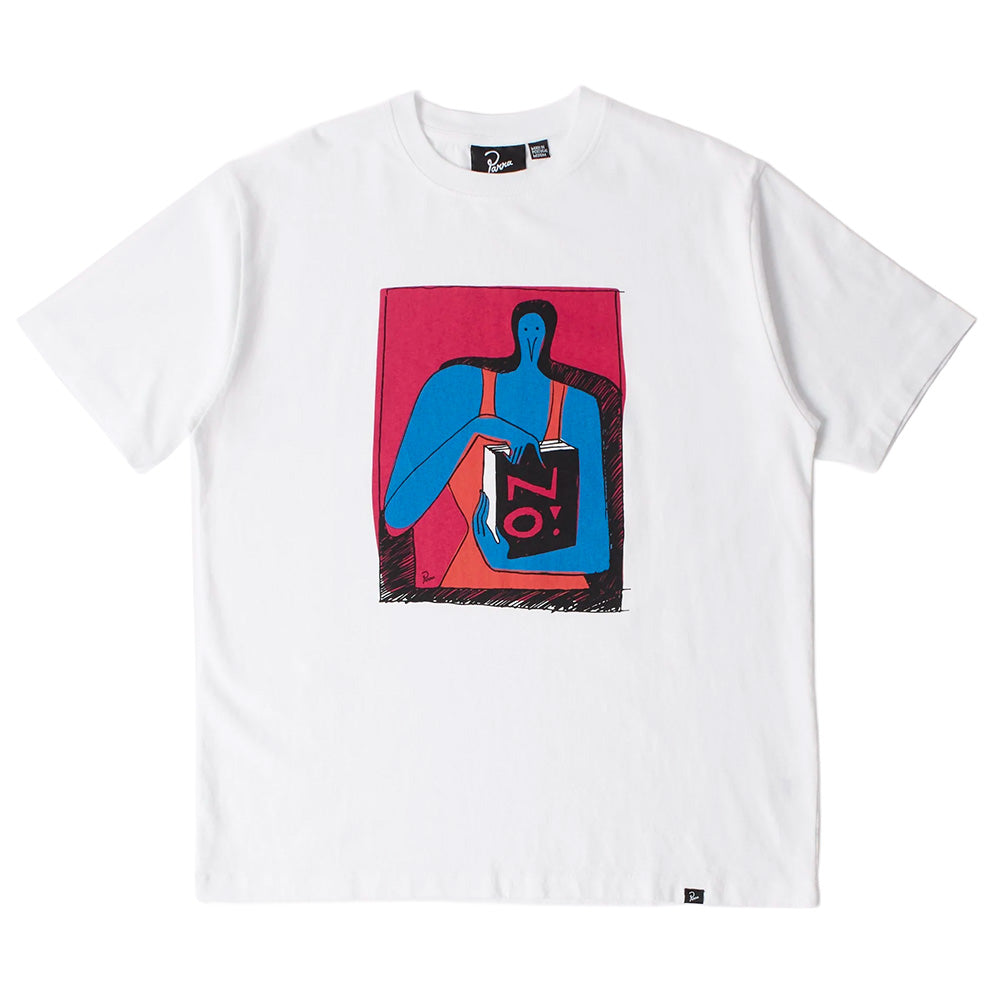 by parra 54105 no books t shirt white