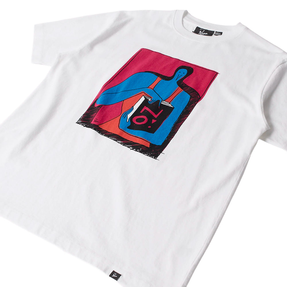 by parra 54105 no books t shirt white