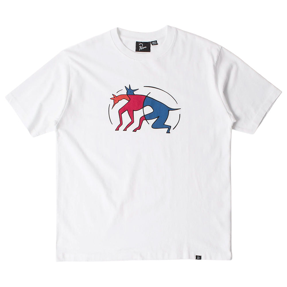 by parra 54120 the zoomies t shirt white