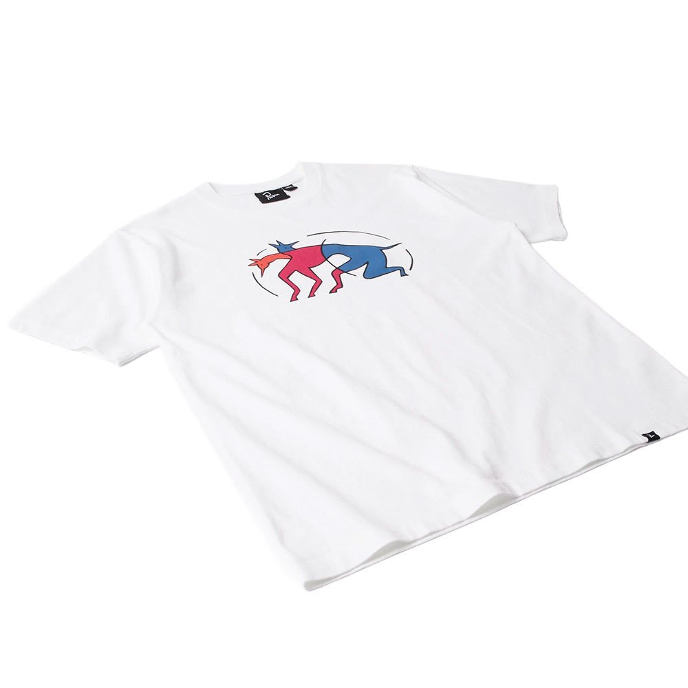by parra 54120 the zoomies t shirt white