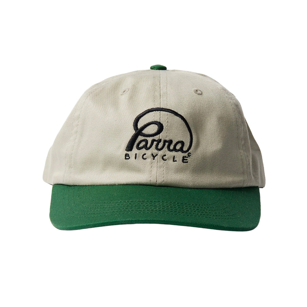 by parra 54180 bicycle logo 6 panel hat green