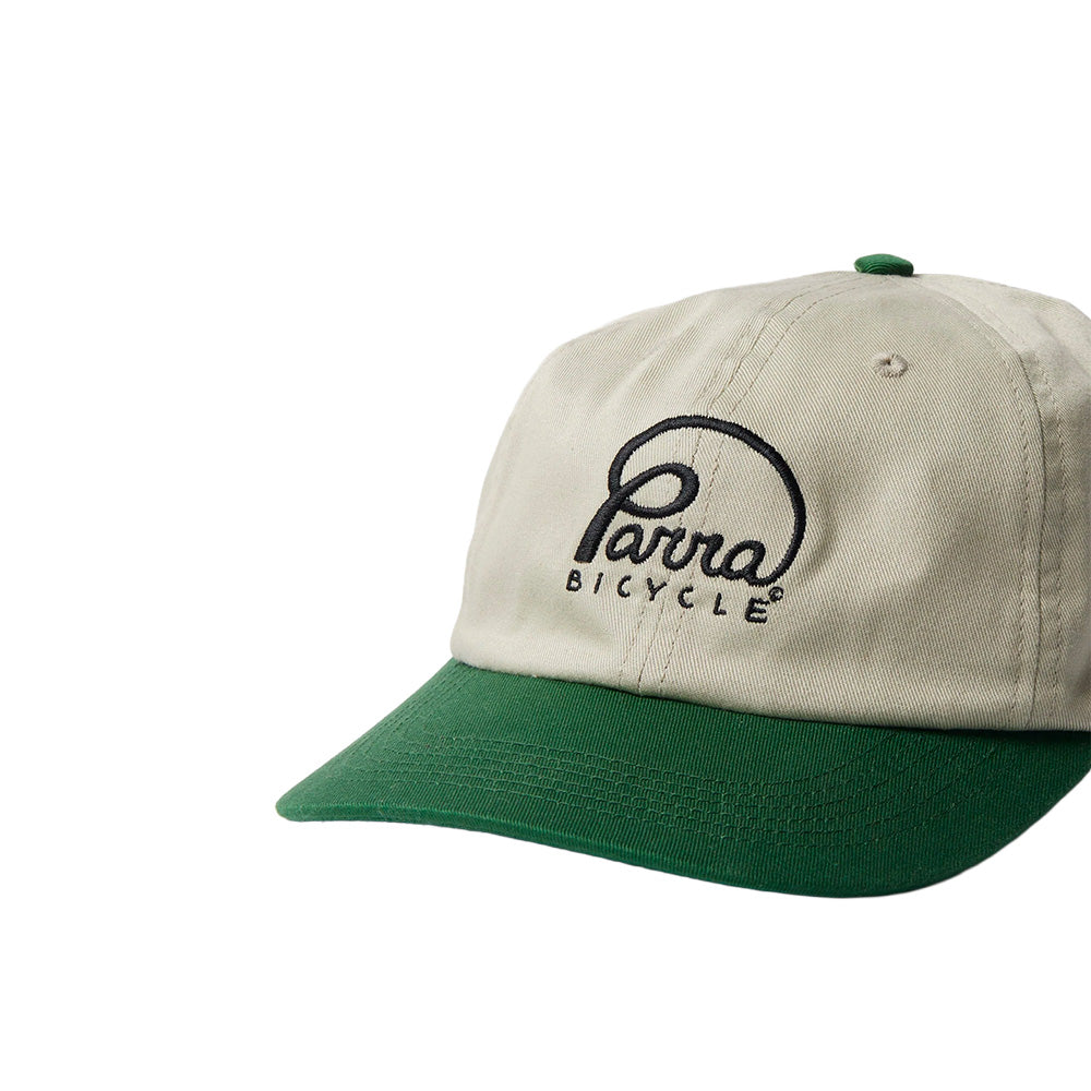 by parra 54180 bicycle logo 6 panel hat green