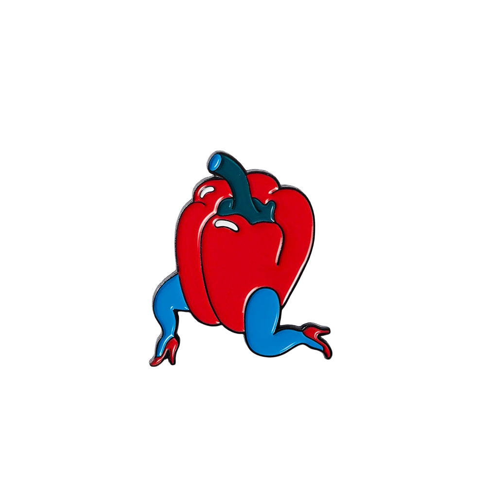 by parra 54197 bell pepper enamel pin red